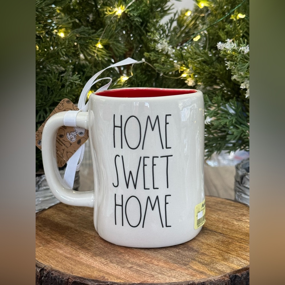 🏠 Brand NEW w/Tags Peanuts x Rae Dunn HOME SWEET HOME Double Sided Mug w/Snoopy - Picture 2 of 11